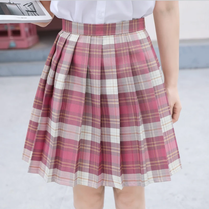 

Мини-юбка JK Uniform, Новинка лета 2021, милая и красивая плиссированная юбка в клетку с высокой талией, юбка в студенческом стиле, корейская мода, ю...