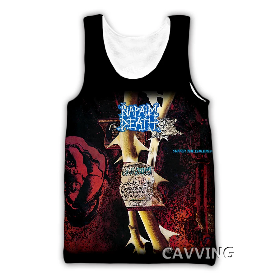 Майка CAVVING Napalm Death мужская с 3D принтом жилет в стиле Харадзюку летняя нижняя