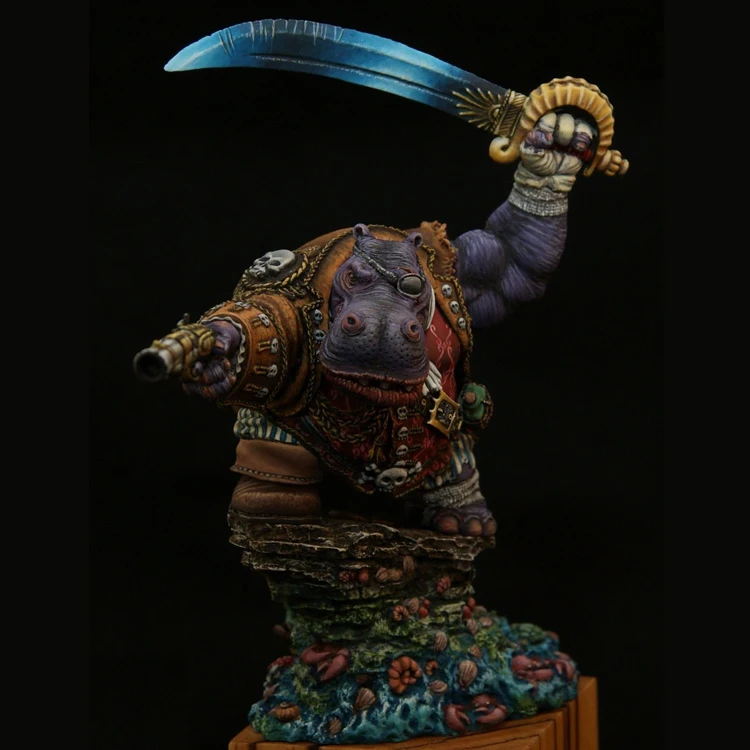 1/32 Смола Модель Строительный комплект фигурка пират Бегемот|Наборы для сборки