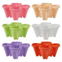 stand stacking planters strawberry planting pots with drainage holes creative plastic flower pot plant permeable type flowerpot