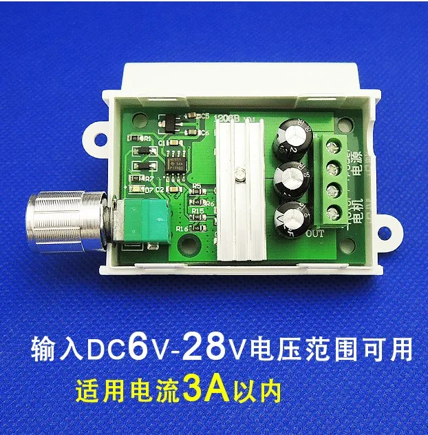 PWM регулятор двигателя пост. Тока 6v12v24v28v 3A переключатель скорости регулирование