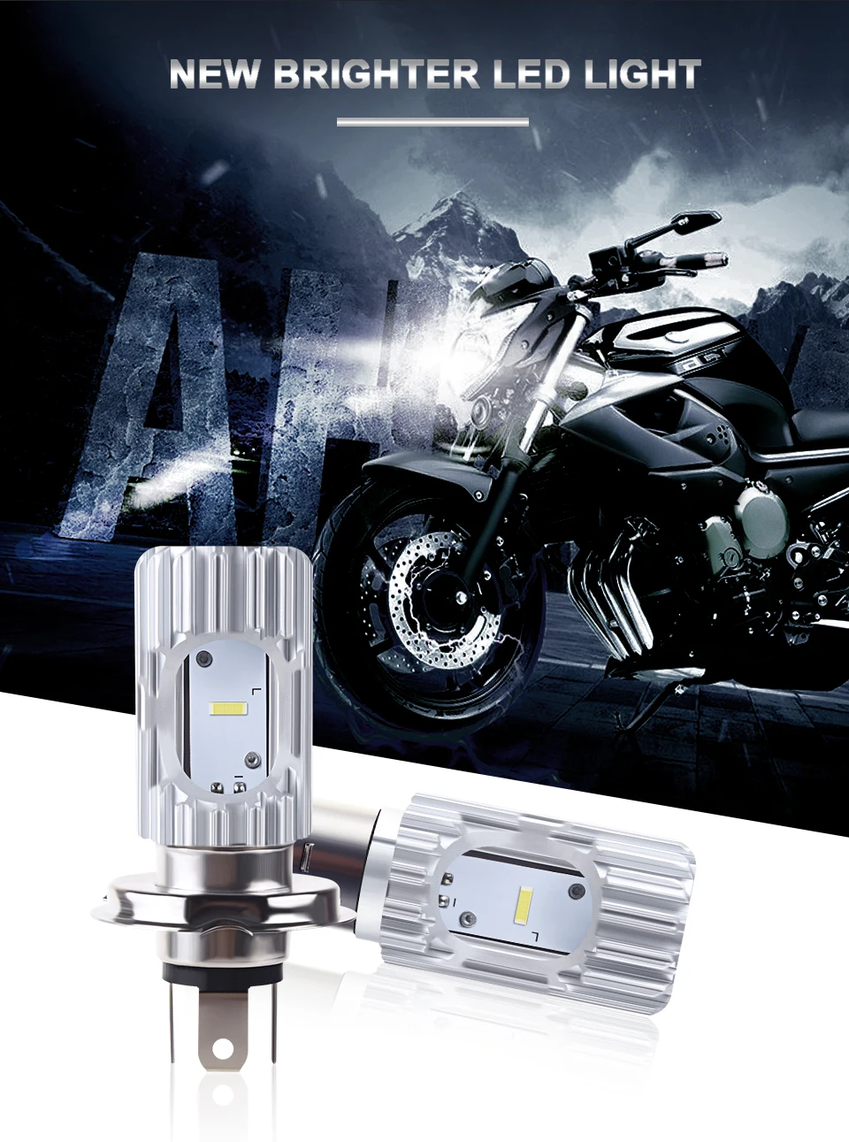 VooVoo светодиодный BA20D HS1 H4 мотоциклетный Мопед ATV лампа для фар Hi/Lo 10 Вт/20 Вт 6500 к светодиодный головной фонарь для мотоцикла, аксессуары для скутера