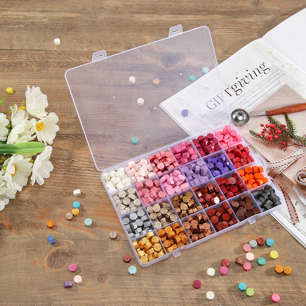 1 коробка винтажный восьмиугольный восковой планшет для запечатывания сделай