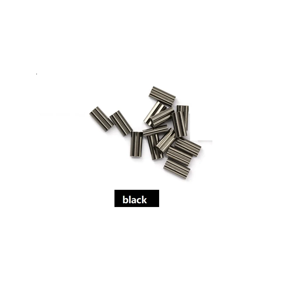 30 шт./лот двойная овальная медная трубка из нержавеющей стали обжимные рукава для