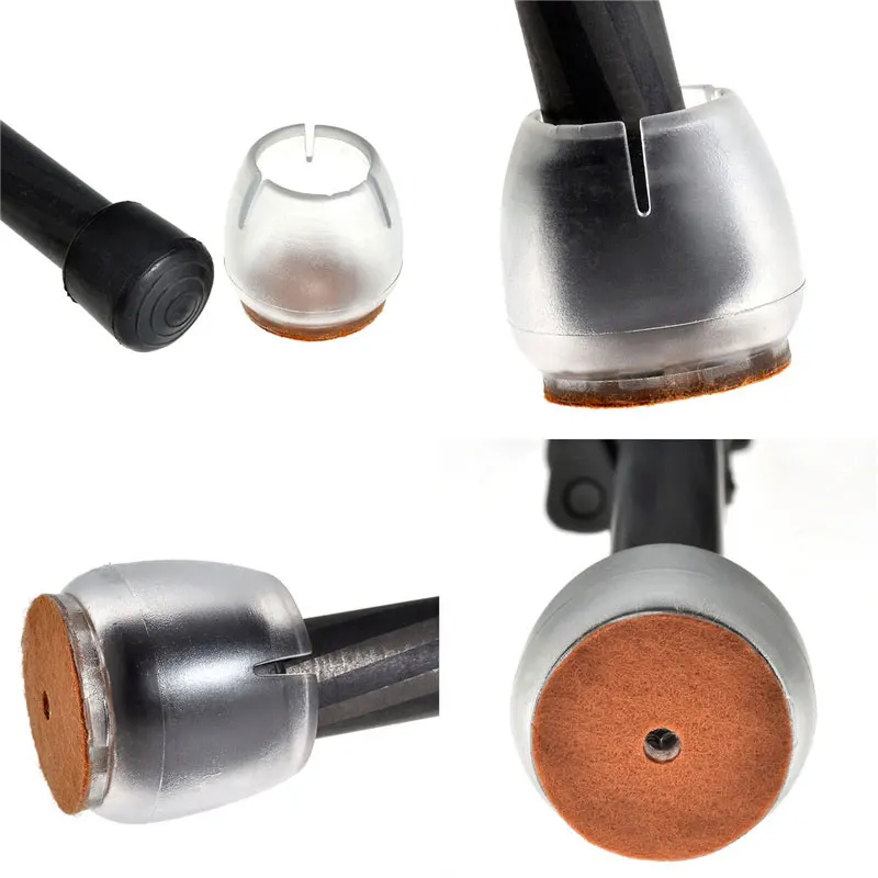 4 шт./лот защитные деревянные ножки для стула скользят по мебели силиконовые