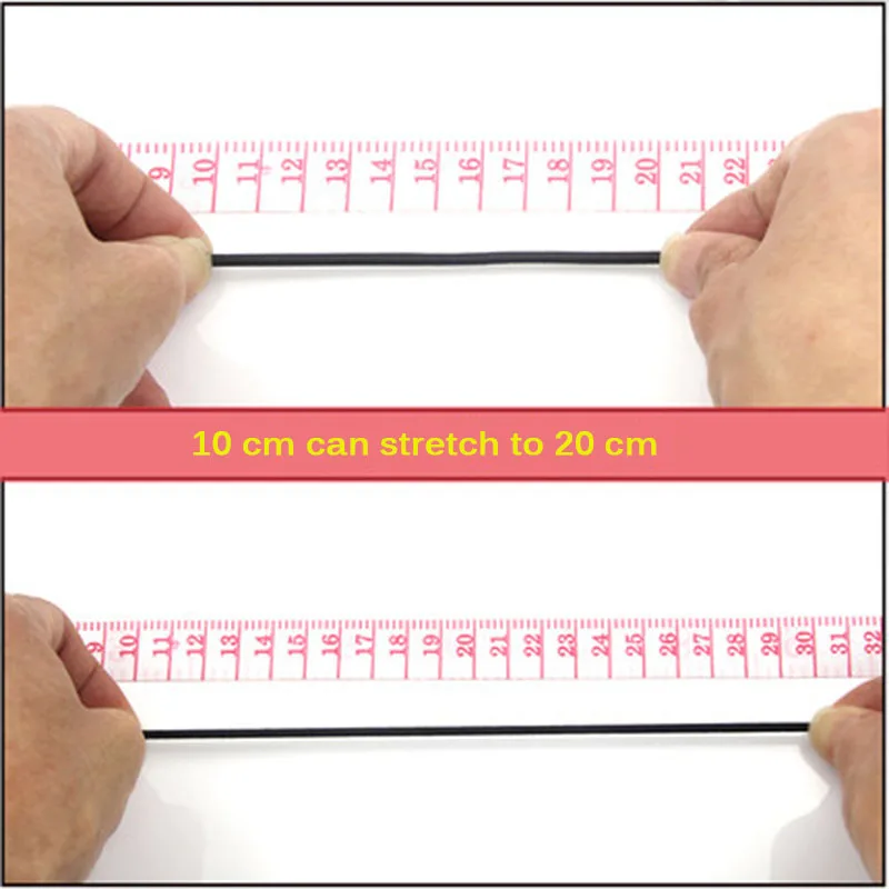 Круглая эластичная лента 1 мм 5 мм|Резинки| |