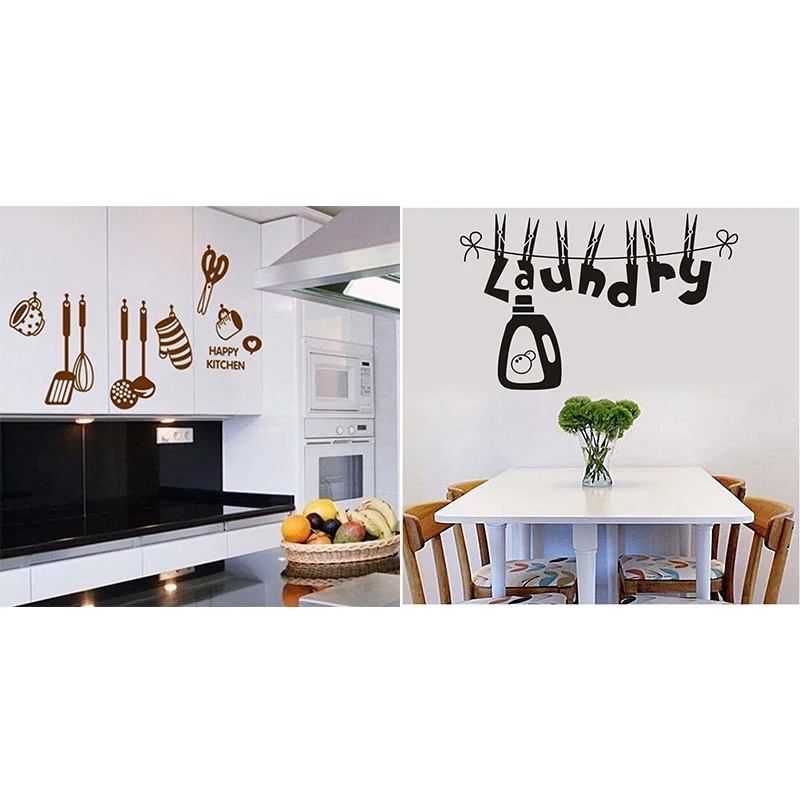 2 набора съемных настенных наклеек художественная наклейка для дома украшение: 1