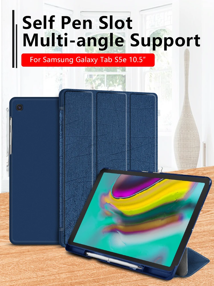 Чехол из ПУ кожи для samsung Galaxy Tab S5E T720 T725 10,5, роскошный защитный чехол для SM-T720 SM-T725+ подарки