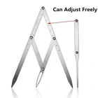 1 шт., пропорциональная линейка из нержавеющей стали