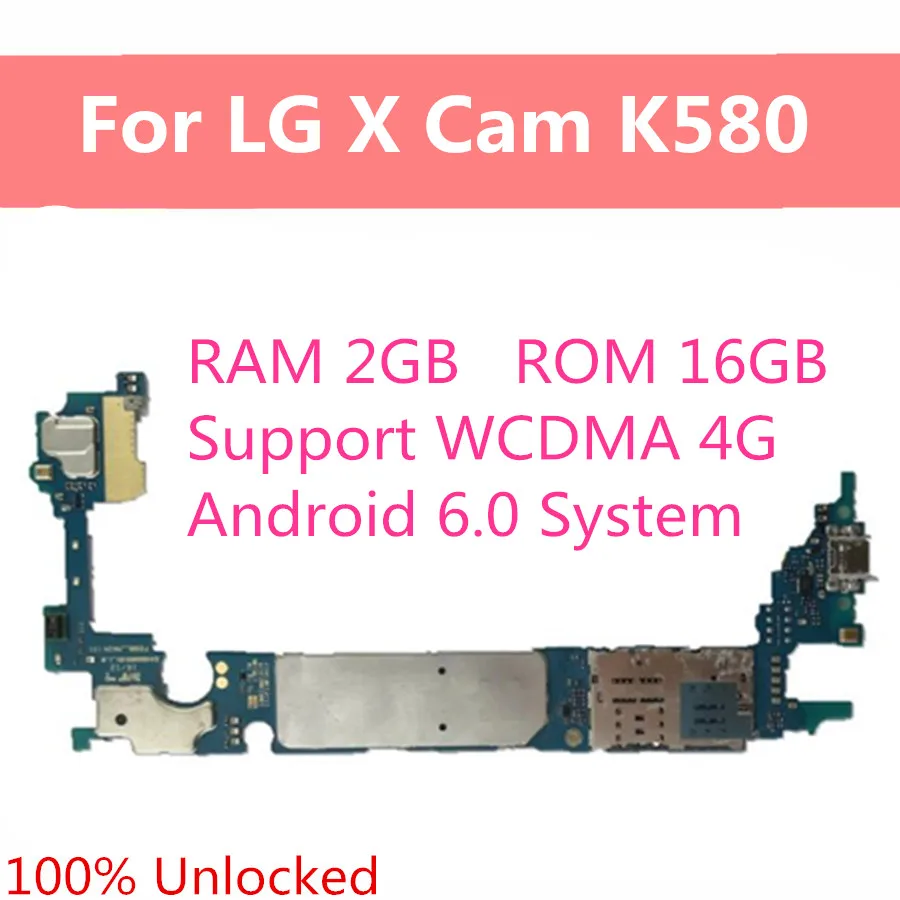 16 Гб материнская плата для LG X Cam K580 полная рабочая с системой Android запасная