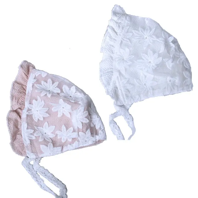 

Симпатичные для новорожденных детей кружевной шляпа дышащие летние девочек от солнца, кепки с козырьком, шапка для малышей Кепки T3LA