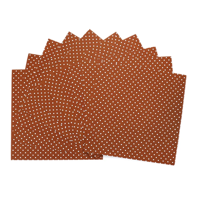 Eco-friendly коричневого цвета и узором в горошек Фабричный войлок толщина 1 мм