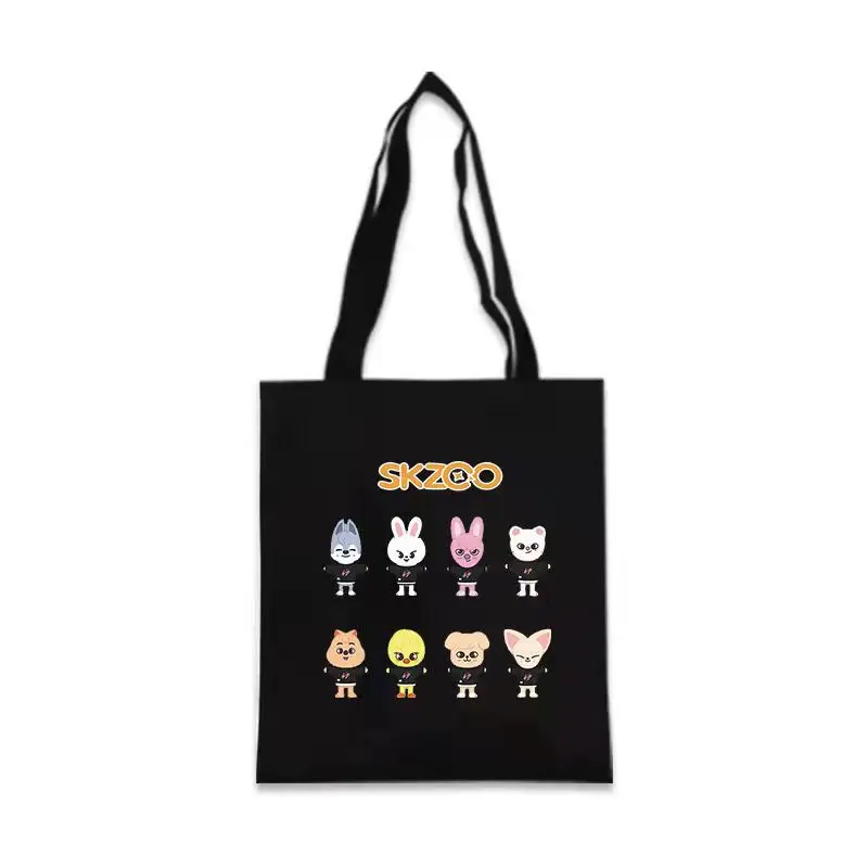

Large Capacity skzoo bag Shopping Bags Canvas Bag Funny Women's Shoulder Bags tote bag skzoo stray kids tote bag