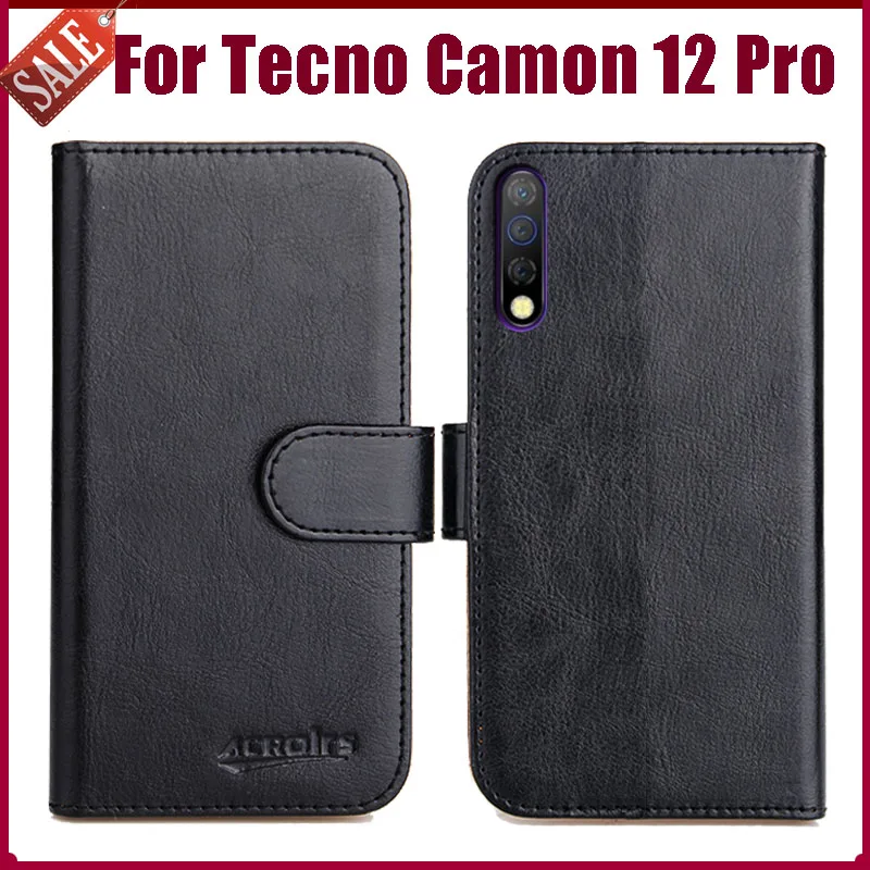 

Лидер продаж! Чехол Tecno Camon 12 Pro, 6,4 дюйма, 6 цветов, флип-Кошелек, Чехол, телефон с отделениями для кредитных карт