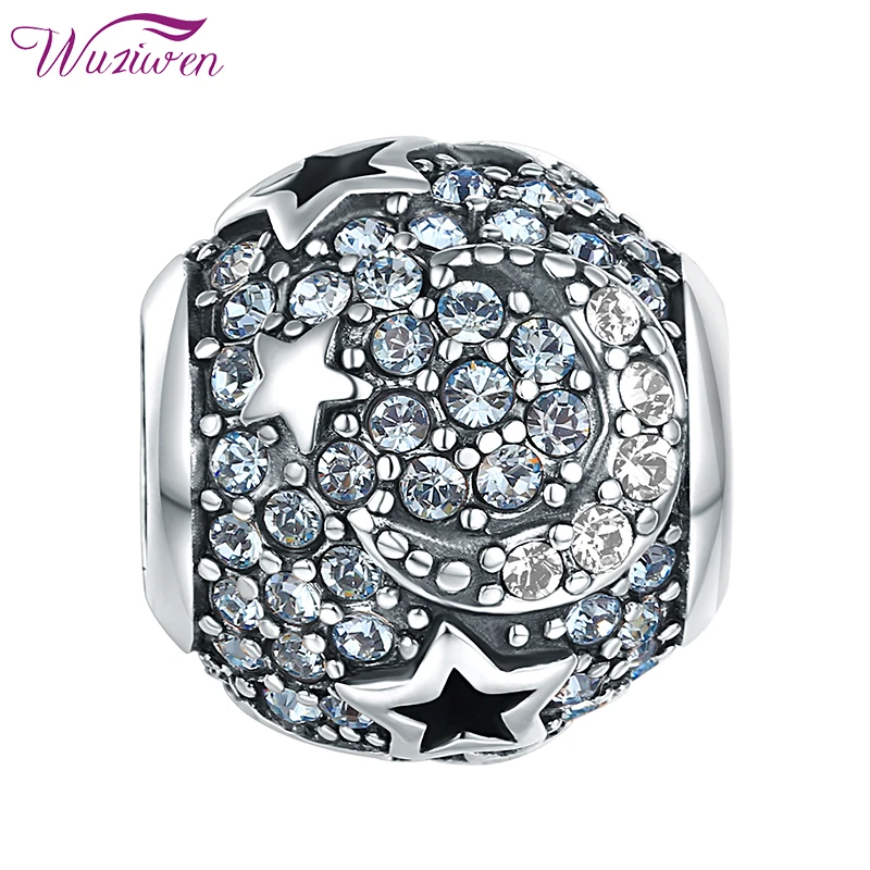 

Бусины-шармы женские из серебра 925 пробы, в форме звезды