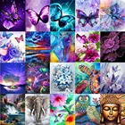 3D Алмазная живопись сделай сам, рисунок бабочки, вышивка крестиком, бриллиантовое украшение для дома