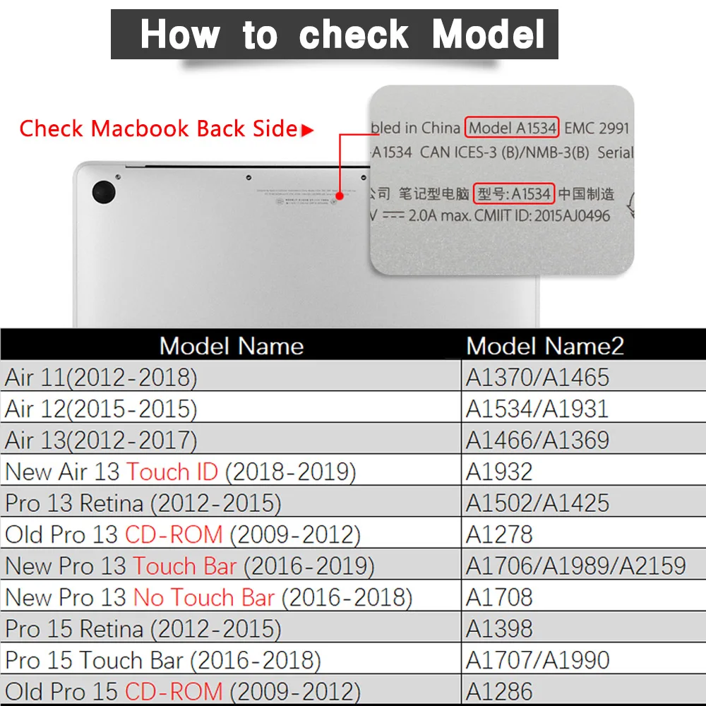 Чехол для Macbook Air 13 дюймов Retina 11 12 Pro 3 15 4 16 дюйма сенсорная панель 2020 A2289 A2179 a2141 A1932