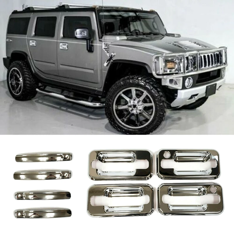8PC/Set Car with Passenger Key Hole Door Handle Cover for HUMMER H2 SUV SUT 2003-2009 | Автомобили и мотоциклы