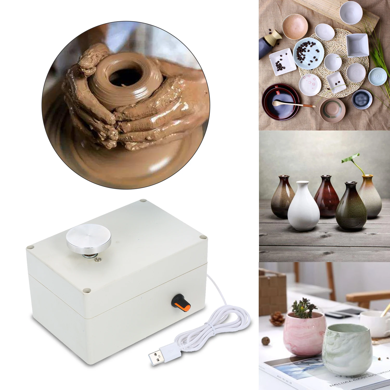 USB керамические колеса электрическая керамическая машина мини глина для