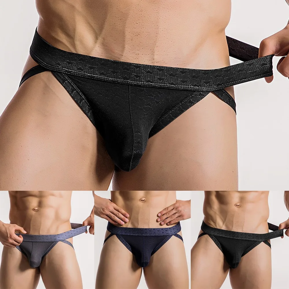 

Sexy Jockstraps Underpants Men Sexy Low Rise Jock Strap Briefs Gays Bikini Thong Man T-Back G-String Lingerie Breathable Knicker