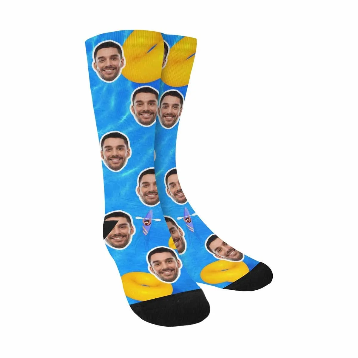 

Custom Face Swimming Sublimated Crew Socks