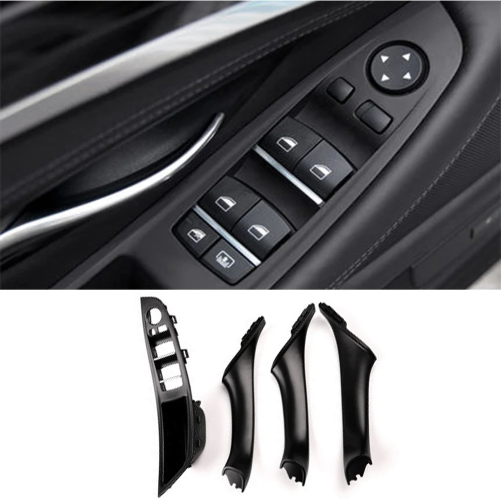 

For BMW 5 series F10 F11 Car Interior Inner Door Handle Panel Pull Trim Cover LHD Gray Beige Black