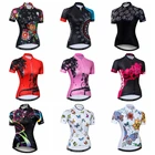 2021 летняя велосипедная Джерси Weimostar, Женская Профессиональная команда, велосипедная рубашка с коротким рукавом, топ, одежда для велоспорта для девушек, розовая