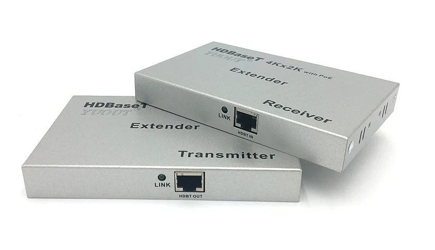 Удлинитель YUOUT 4K HDBaseT 100 м по cat5e/6 3D 4k x 2k Ethernet hdmi удлинитель IR control RS232 с POE |