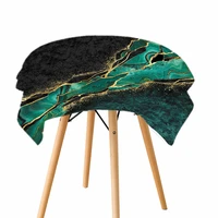black green rose gold marble texture pattern tablecloth big terrace table cloth interior home supplies waterproof cover