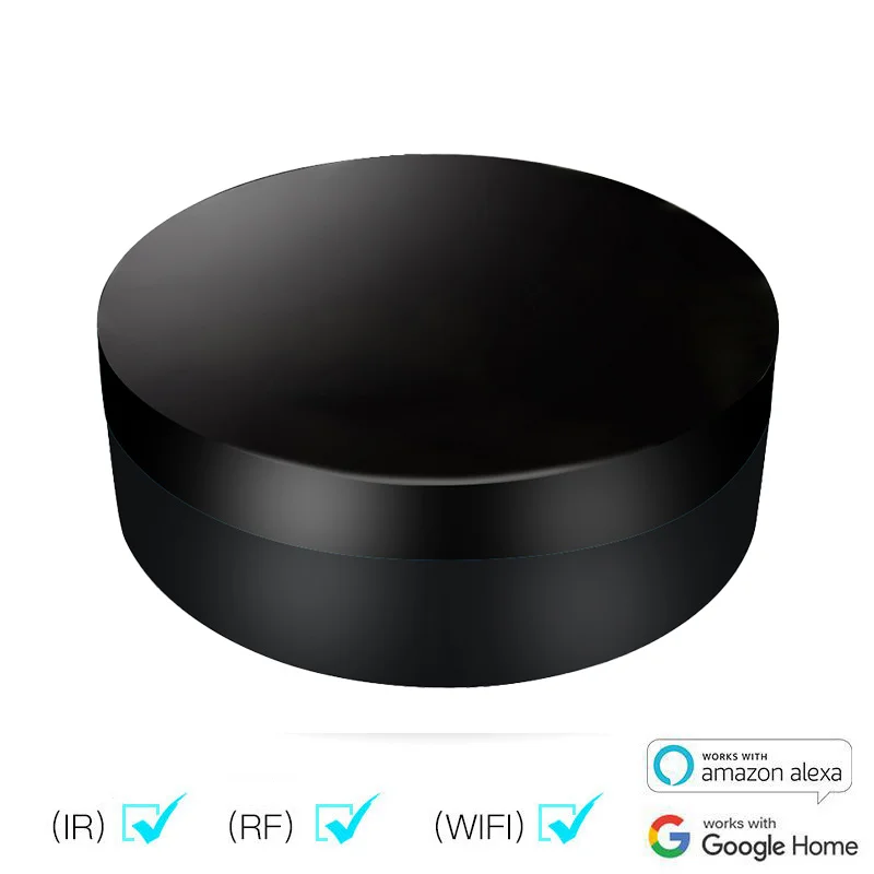 

Smart Universal IR+RF Remote Wifi Tuya For Smart Home Control For TV AC And DVD Air Conditioner Works With Google Home Alexa