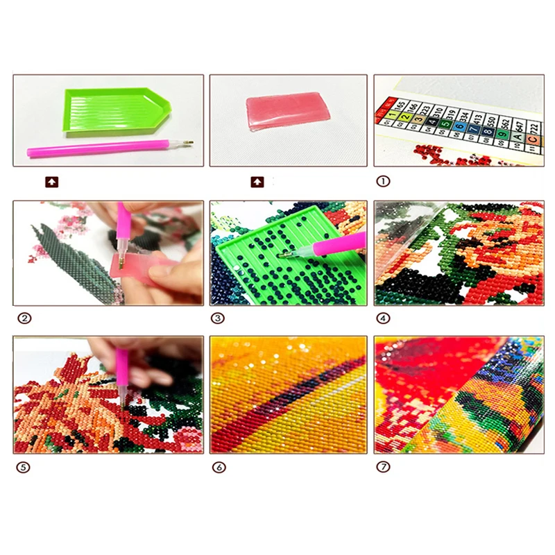 DIY Вышивка бисером животное картина лошадь вышивка крестиком подарок на праздник