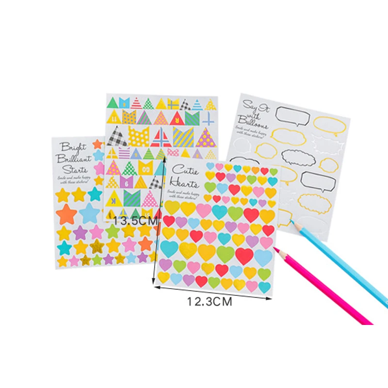 1 шт./лот Kawaii геометрический дизайн сделай сам дневник декоративная наклейка