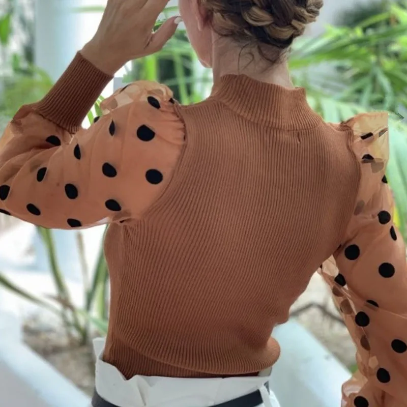 Женские сетчатые прозрачные футболки новинка 2020 элегантные облегающие Топы в