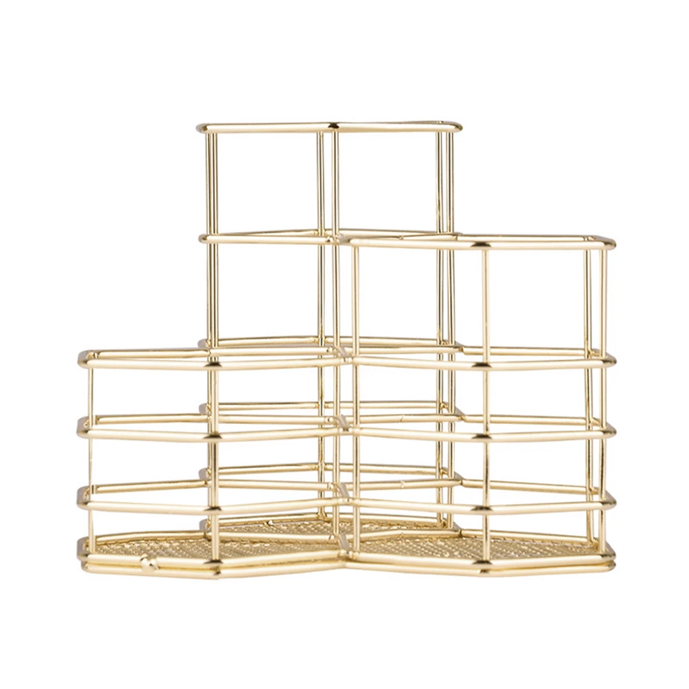 Держатель для чашки ручки стола аккуратный Железный полый органайзер макияжа