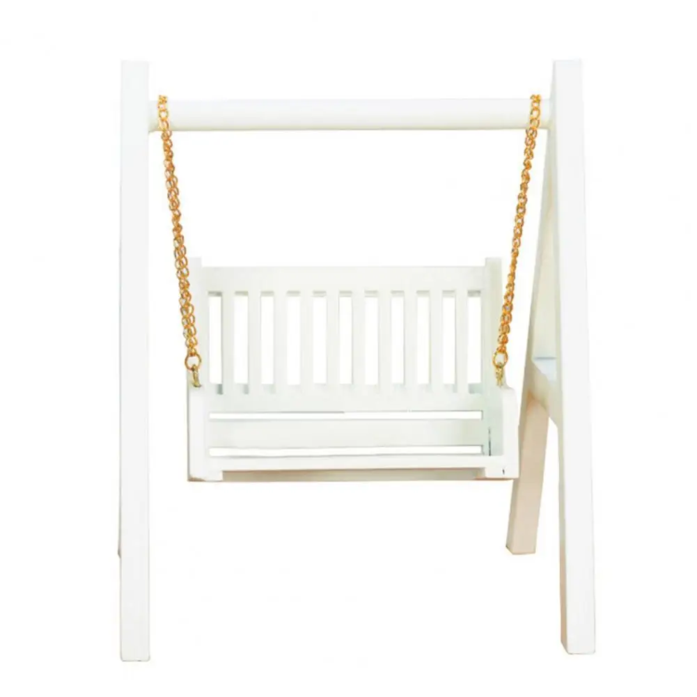 

Doll House Hammock Lightweight Miniature Accessories Corrosion Resistant Dollhouse Garden Swing for Children