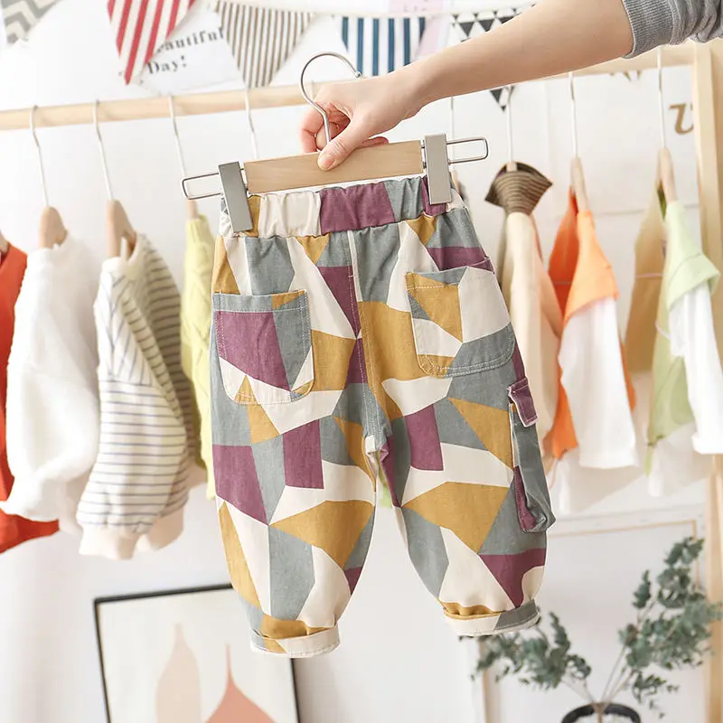 Штаны для мальчиков штаны детей детская весенне-осенняя одежда маленьких