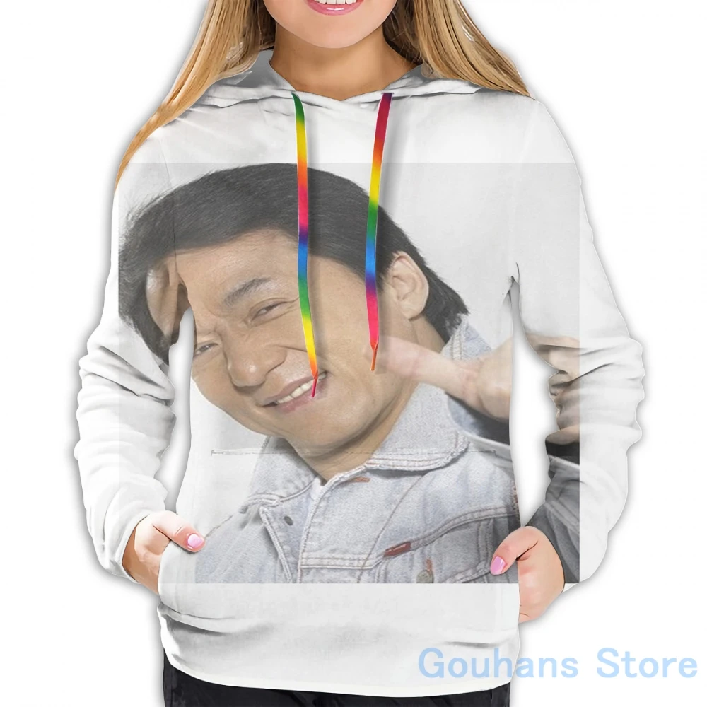 Mens Hoodies Sweatshirt for women funny Jackie Chan approves print Casual hoodie Streatwear | Мужская одежда