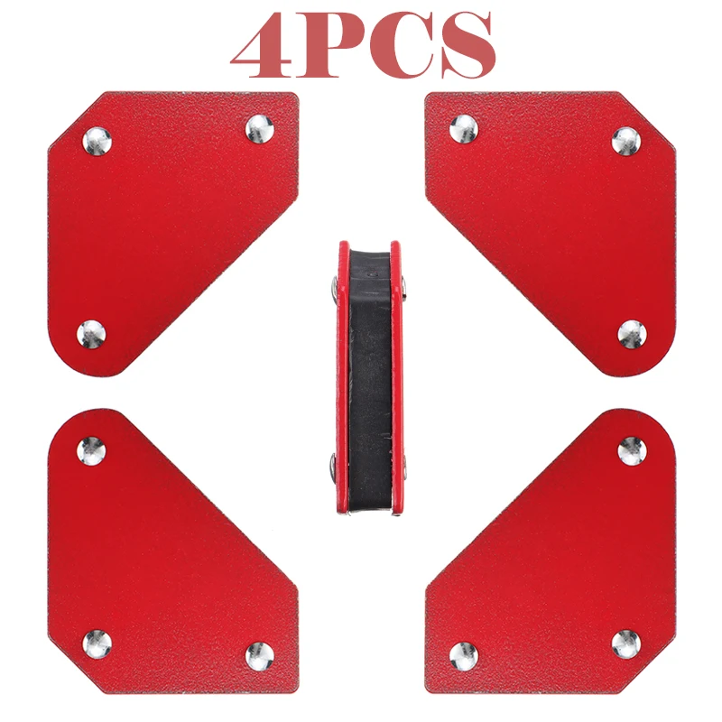 

4PCS Triangle Welding Positioner Locator 45/90/135 Degrees Electric Welding Iron Metal Welding Holder Magnetic Fixed Angle Tool