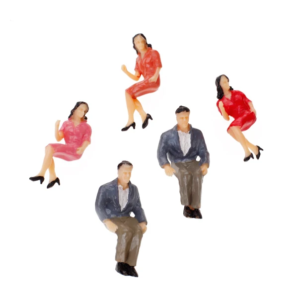 

20 Pack 1:25 Scale Painted Colorful Model People for Street Scenery Parts