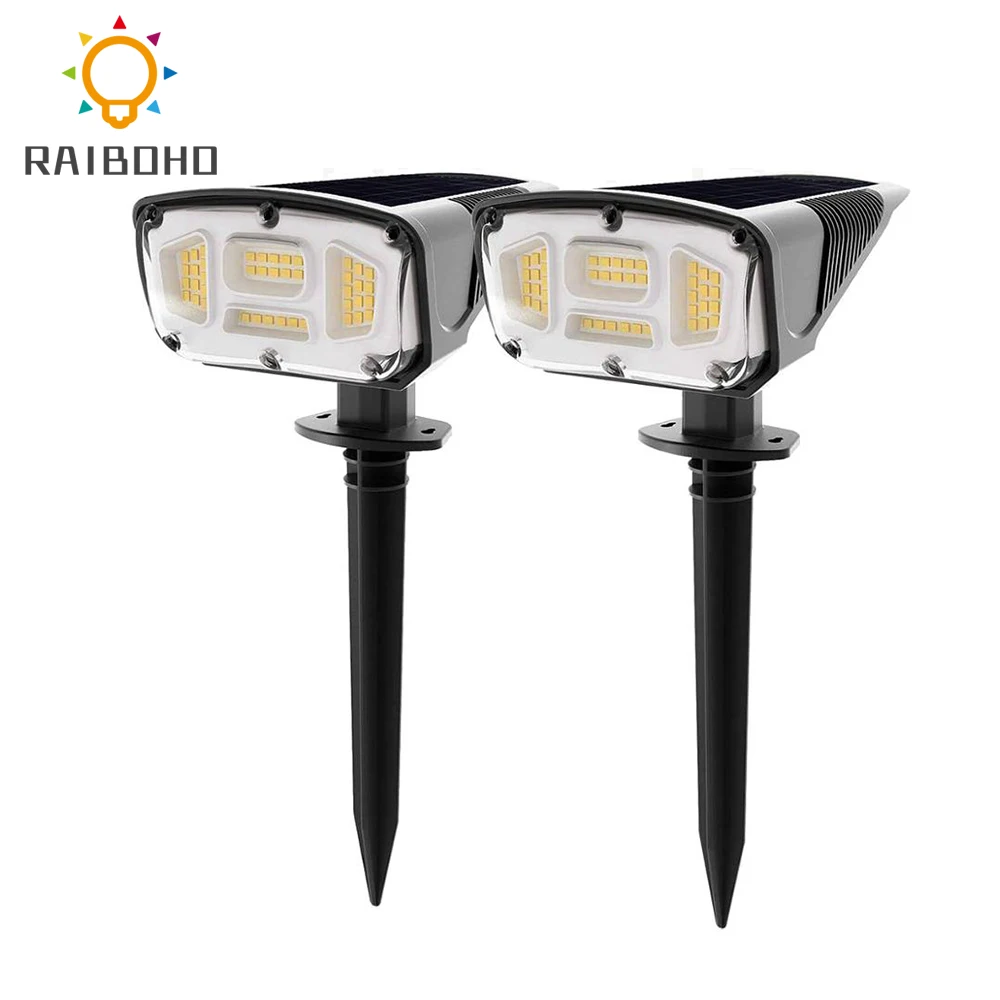 

42 светодиода, солнечные Ландшафтные точечные светильники, высокая яркость, Беспроводные водонепроницаемые Настенные светильники на солне...