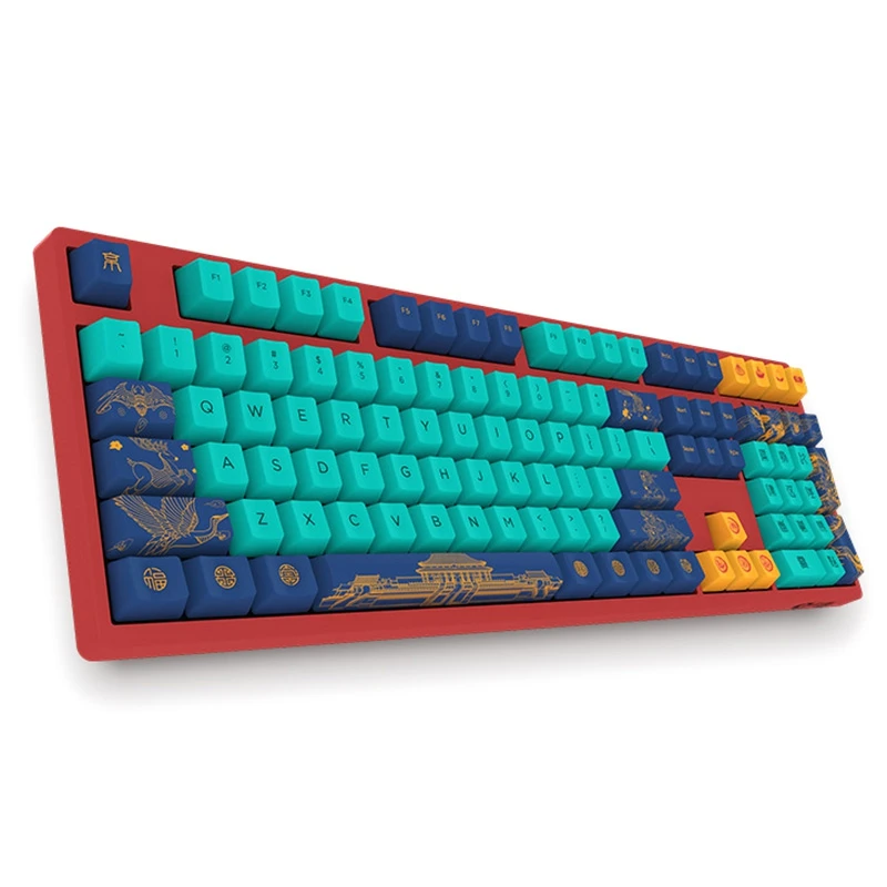 Akko Пекин 3108 V2 108 ключ PBT Keycap тип c Проводная Механическая игровая