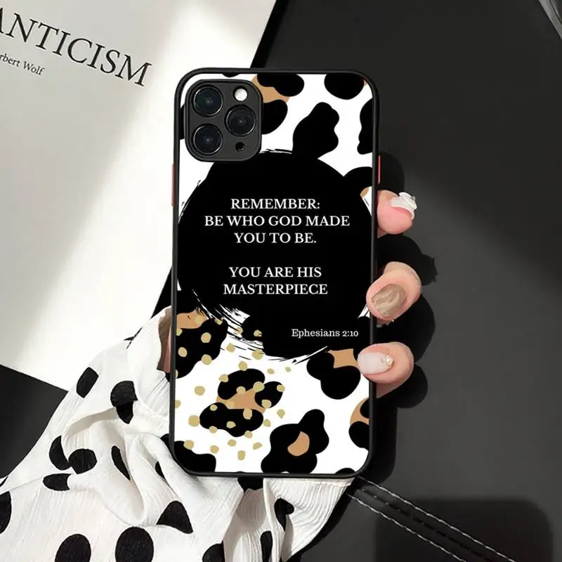 

Bible verse Philippians Christ Phone Case matte transparent For iphone 7 8 11 12 plus mini x xs xr pro max cover