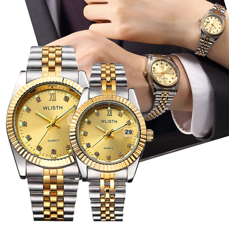 Часы наручные для мужчин и женщин брендовые Роскошные водонепроницаемые