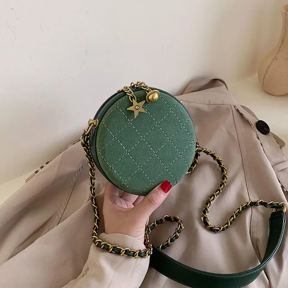 Винтажная модная Мини Круглая сумка 2019 новая качественная матовая женская