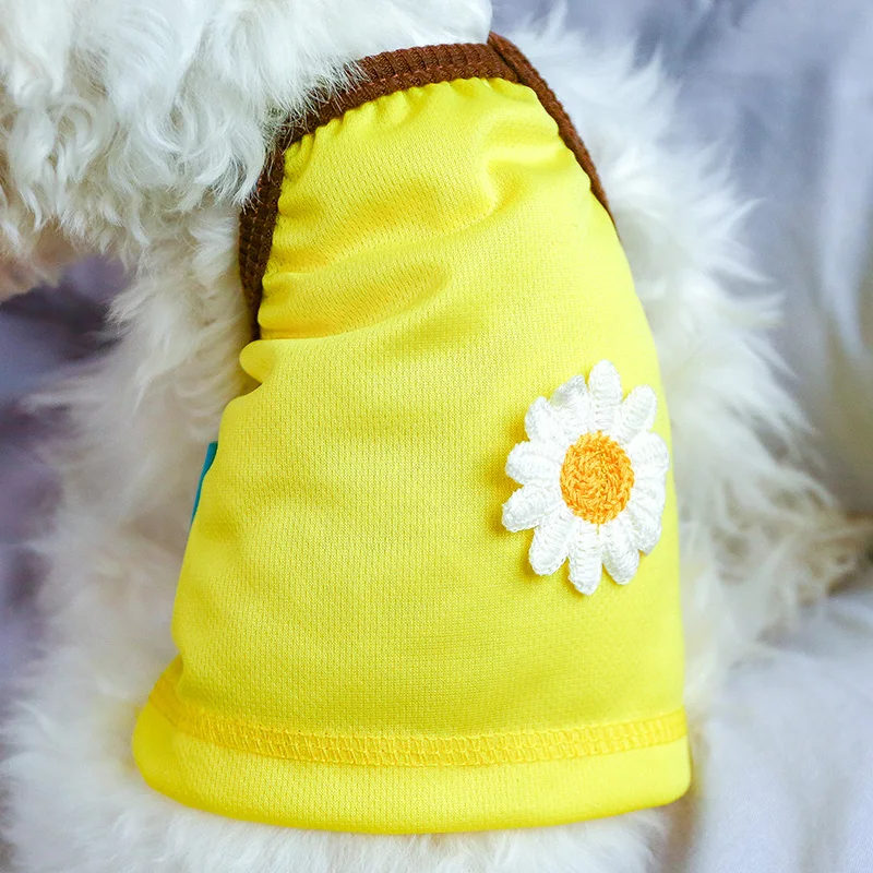 PETCIRCLE Одежда для собак с цветочным узором Платье майка маленьких Щенок домашнее