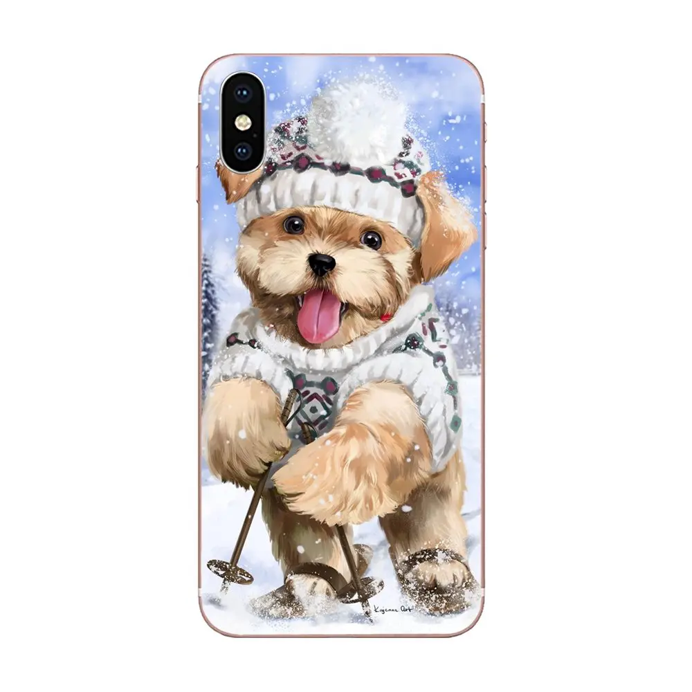 Мягкий резиновый чехол для телефона милый тцу щенков собак Galaxy J1 J2 J3 J330 J4 J5 J6 J7 J730 J8