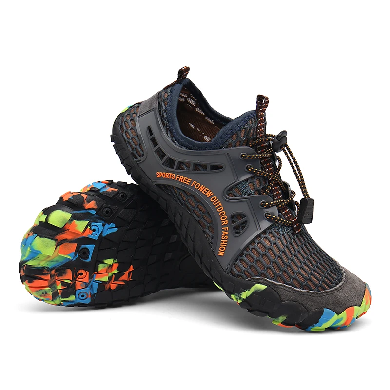 

ADD-WHTAP Summer Trekking Mens Shoes Bending Resistance Wear-resistant Shockproof Breathable Elastic Hiking Sneakers Quick Dry A