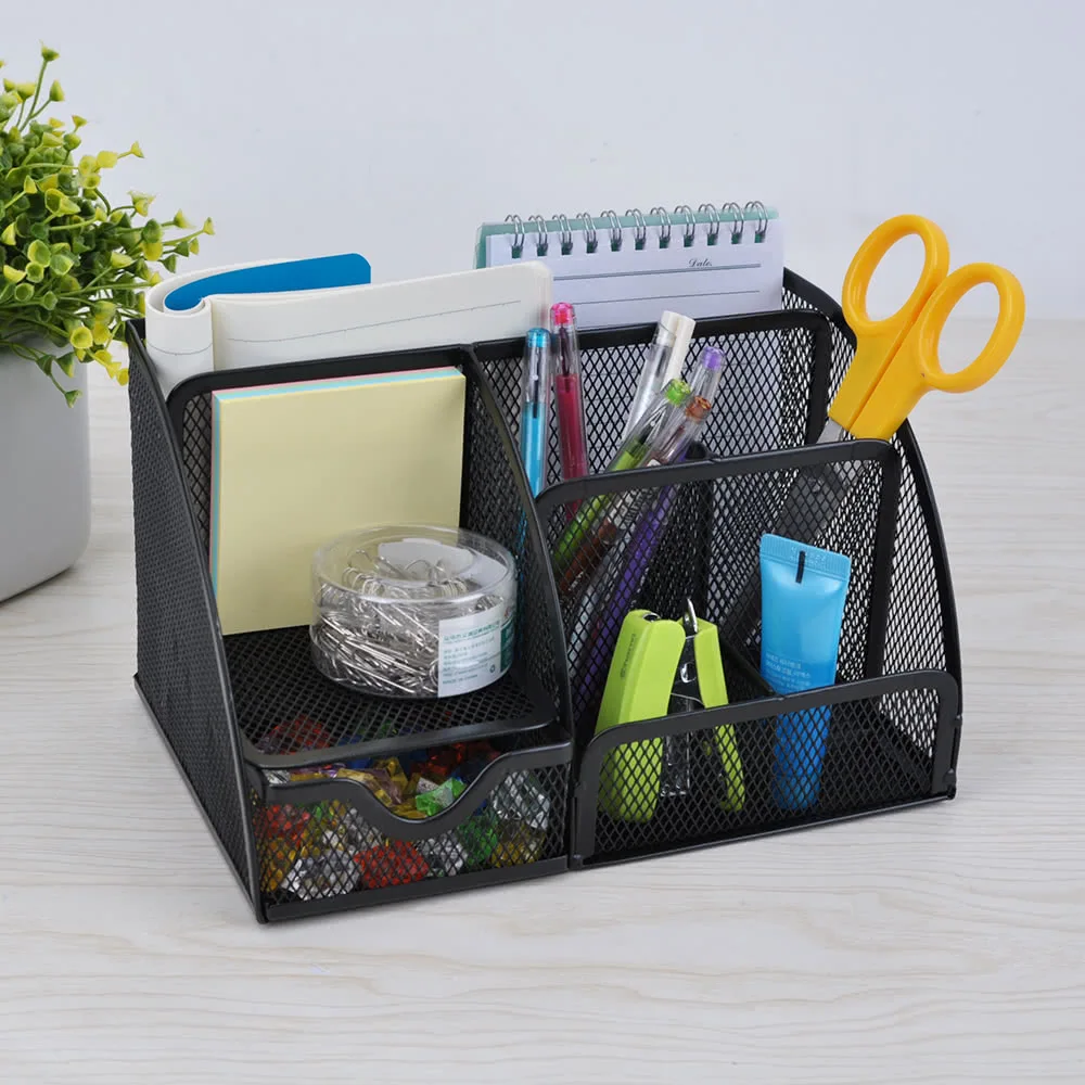 6 отделений для хранения многофункциональный органайзер стола держатель