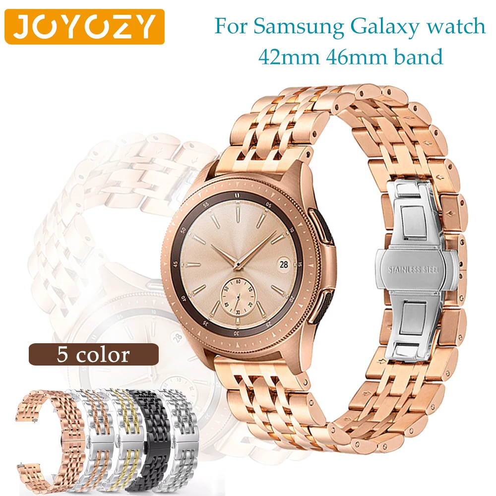 Joyozy Galaxy часы 42 мм 46 мм ремешок, 20 мм 22 мм Миланская Петля из нержавеющей стали ремешок полосы для samsung Galaxy 42 мм 46 мм Smartwatch