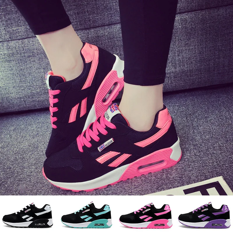 Женские кроссовки прогулочная обувь удобная спортивная на танкетке с воздушной